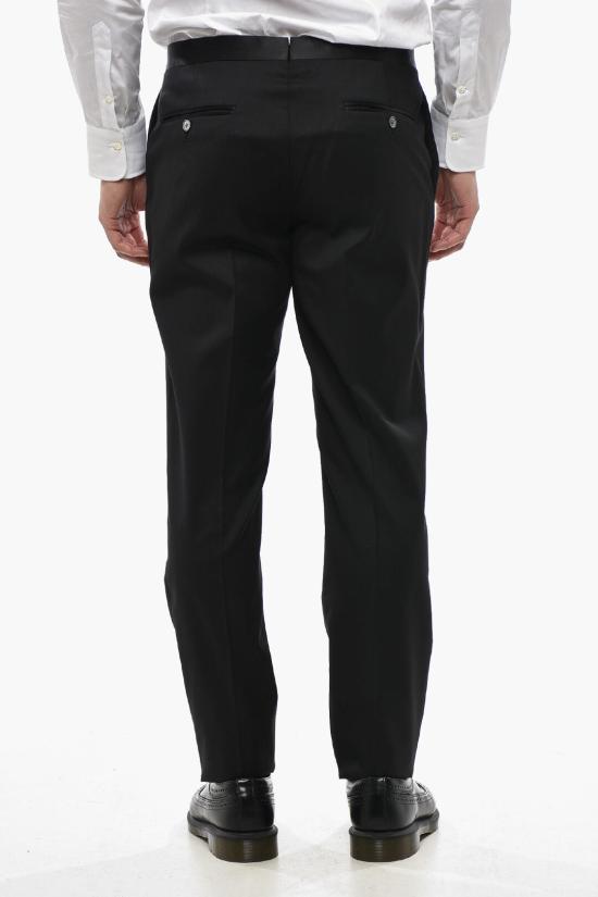  꼬르넬리아니 스트레이트 팬츠 935T13 9398150 020 Black - CORNELIANI