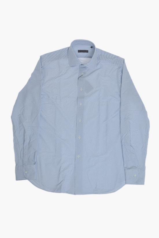  꼬르넬리아니 긴팔 셔츠 27P178 2981483 002 Bianco Blu - CORNELIANI