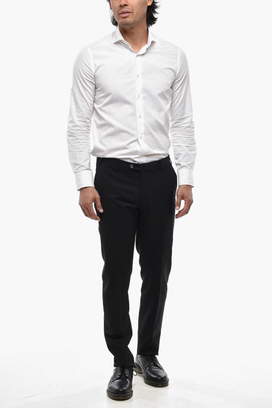  꼬르넬리아니 수트 팬츠 935T08 9394135 020 Black - CORNELIANI