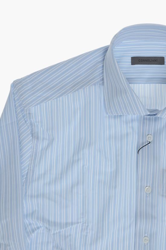  꼬르넬리아니 긴팔 셔츠 27P178 2581489 005 Bianco Blu - CORNELIANI