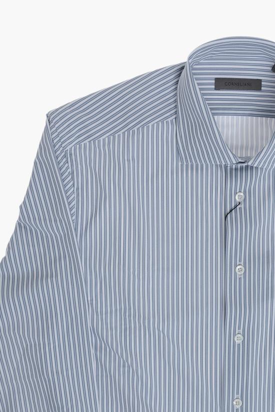  꼬르넬리아니 긴팔 셔츠 27P178 2281491 003 Blue - CORNELIANI