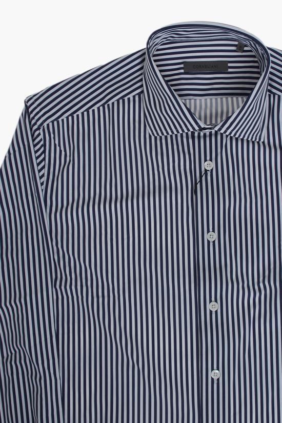  꼬르넬리아니 긴팔 셔츠 27P178 2581488 002 Bianco Blu - CORNELIANI