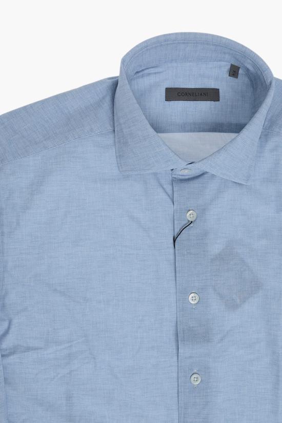  꼬르넬리아니 긴팔 셔츠 27P178 2281477 006 Blue - CORNELIANI