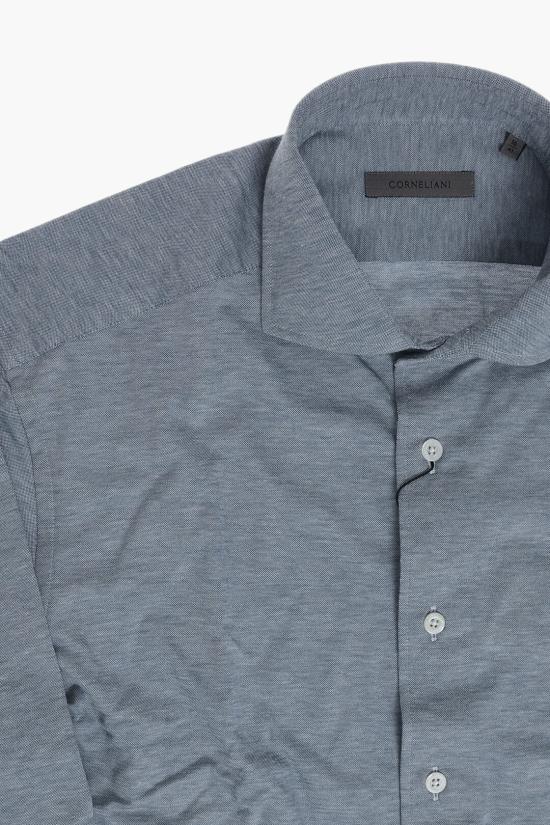  꼬르넬리아니 긴팔 셔츠 27P112 3981204 007 Blue - CORNELIANI