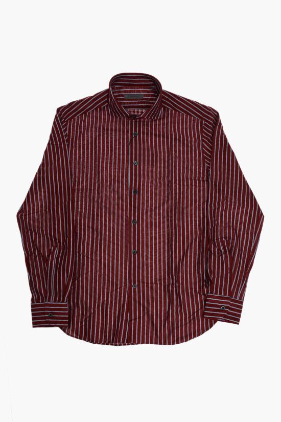  꼬르넬리아니 긴팔 셔츠 27P112 0281239 040 Rosso Grigio - CORNELIANI