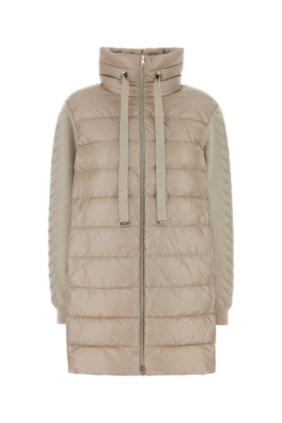 26FW 에르노 하이 퍼널넥 드로스트링 패딩 자켓 PI00191DR12017Z 1985 Beige o Tan