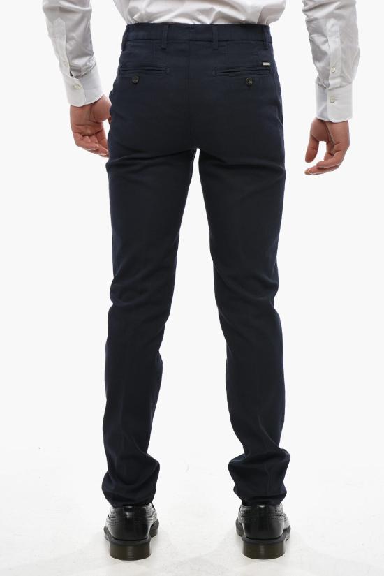  꼬르넬리아니 치노 팬츠 874EC7 1120134 001 Blue - CORNELIANI