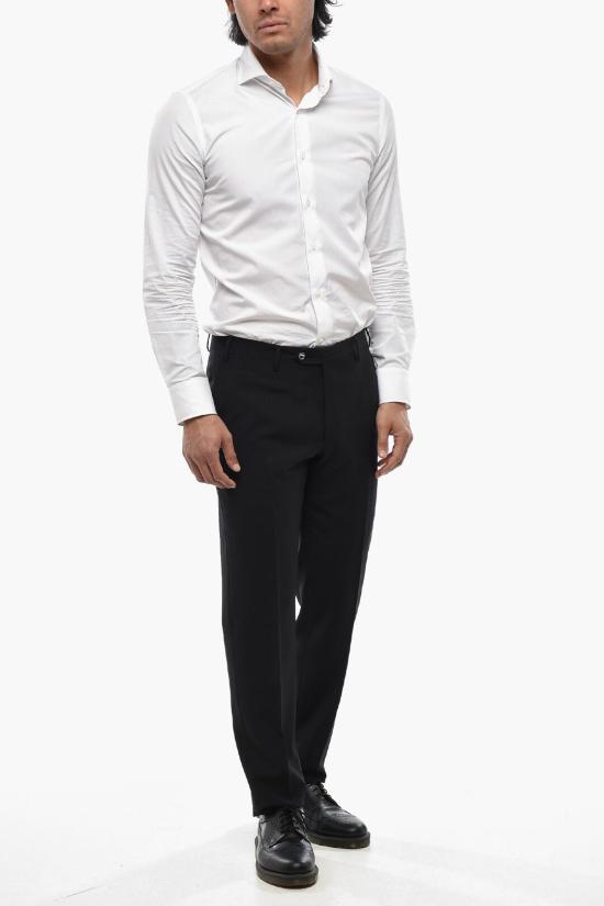  꼬르넬리아니 수트 팬츠 915T09 3198238 020 Black - CORNELIANI
