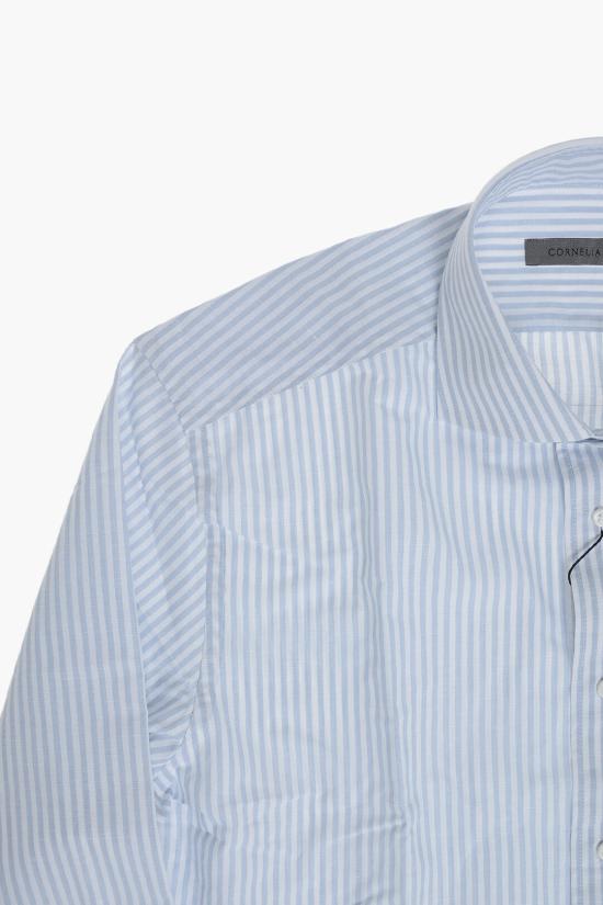  꼬르넬리아니 긴팔 셔츠 27P102 9381174 006 Bianco Blu - CORNELIANI