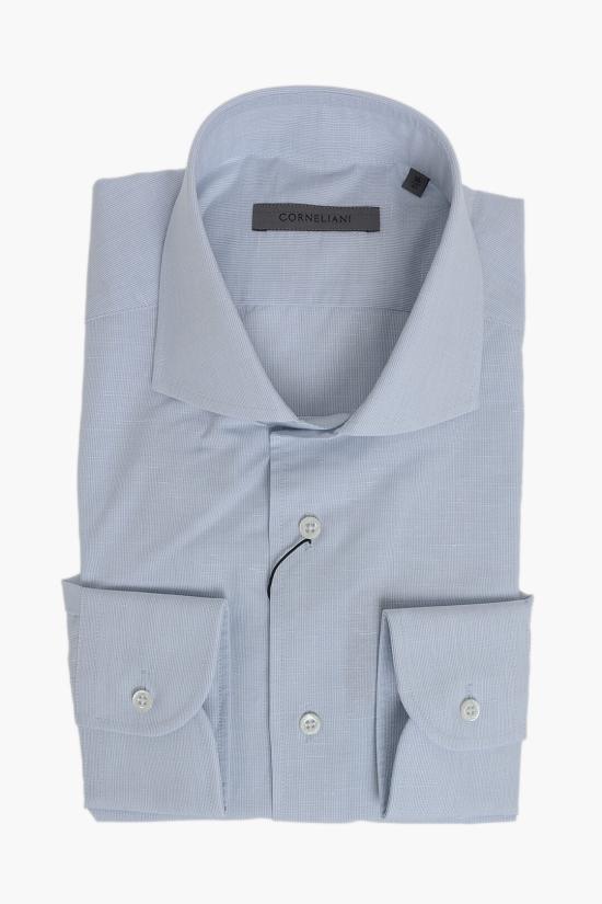  꼬르넬리아니 긴팔 셔츠 27P102 9381174 007 Light blue