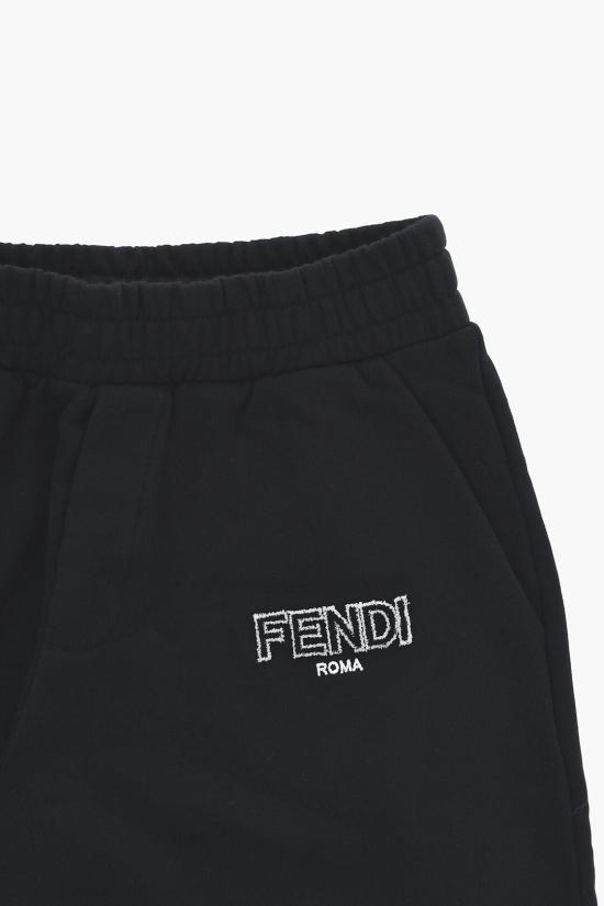  [키즈] 펜디 트레이닝/조거 팬츠 JUF111 5V0 F0GME Black - FENDI