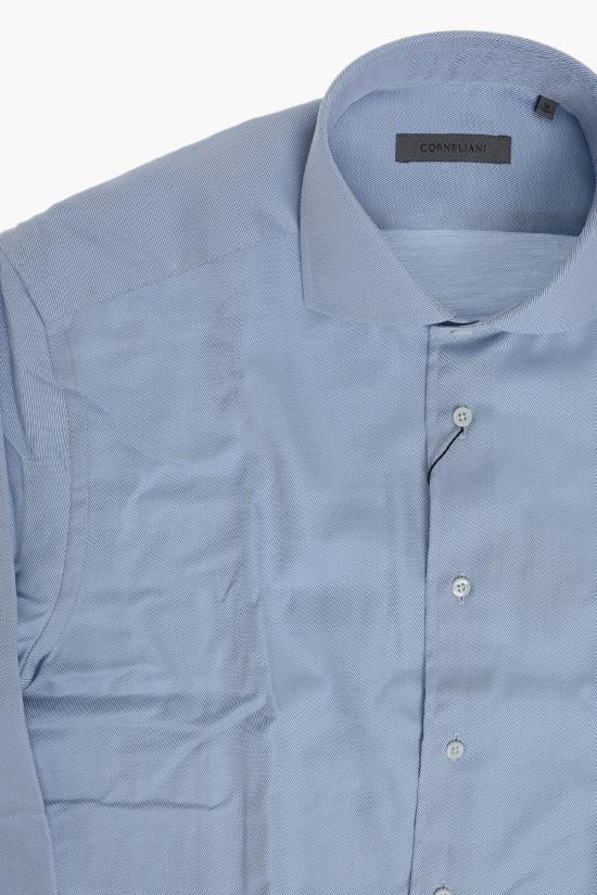 꼬르넬리아니 긴팔 셔츠 27P102 3281279 002 Blue - CORNELIANI