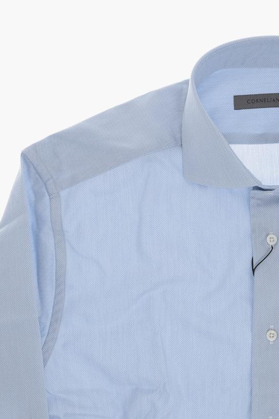  꼬르넬리아니 긴팔 셔츠 27P102 3281278 001 Blue - CORNELIANI