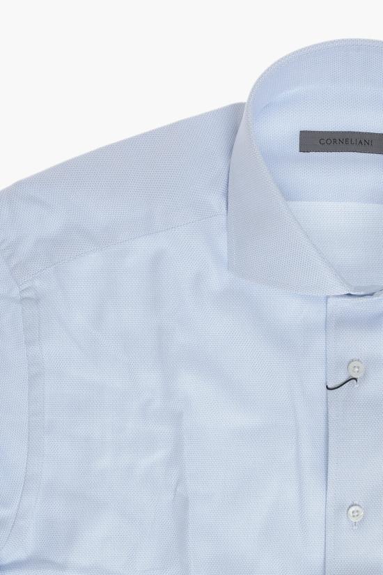  꼬르넬리아니 긴팔 셔츠 27P102 2981211 010 Blue - CORNELIANI