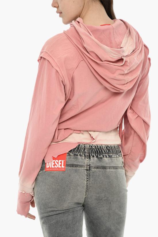  디젤 후드 티셔츠 A12979 0KLAH 3CI Pink - DIESEL