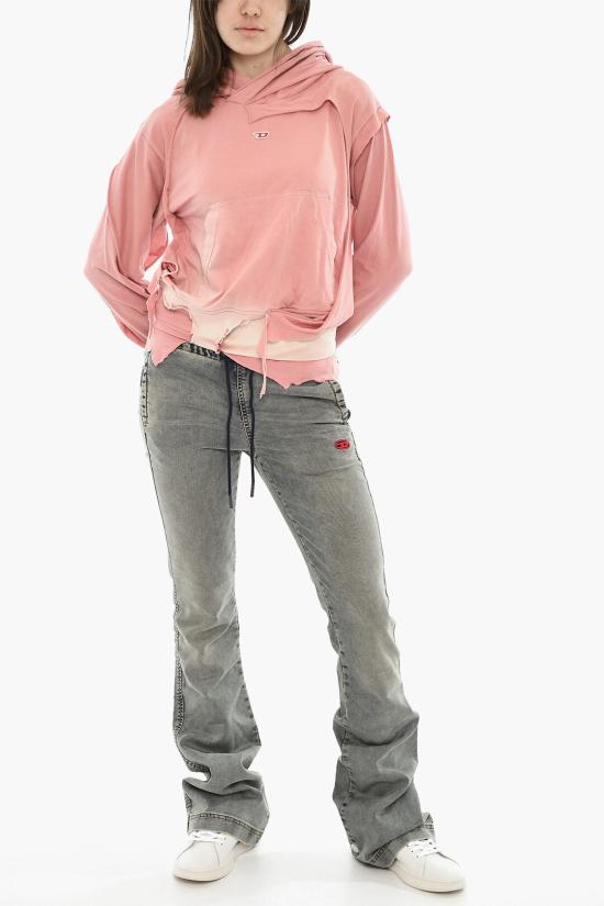  디젤 후드 티셔츠 A12979 0KLAH 3CI Pink - DIESEL