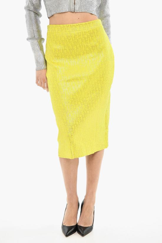  디젤 미디 스커트 A11147 0BLAL 5FY Yellow