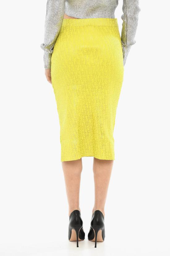  디젤 미디 스커트 A11147 0BLAL 5FY Yellow - DIESEL
