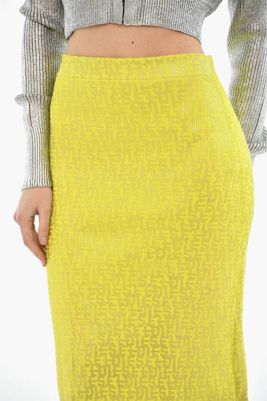  디젤 미디 스커트 A11147 0BLAL 5FY Yellow - DIESEL
