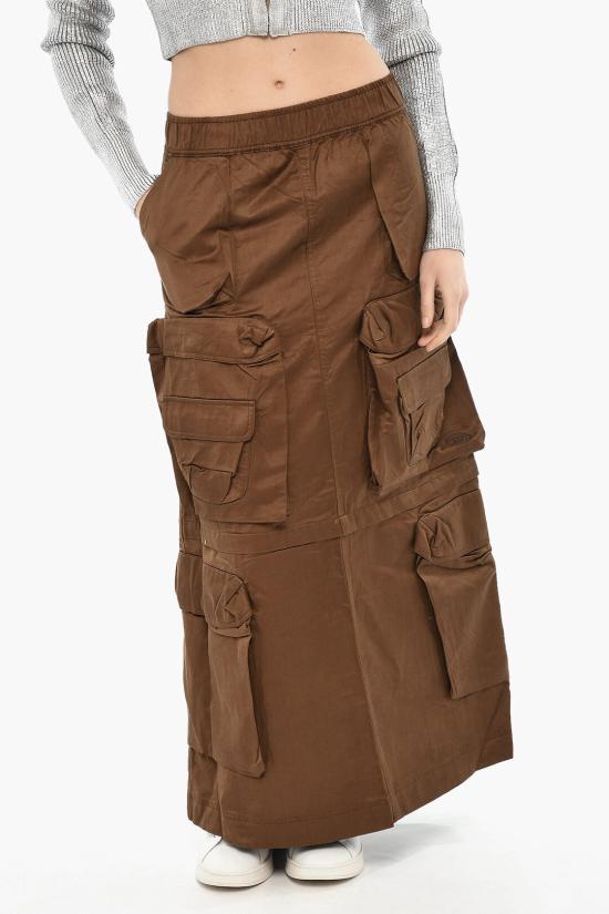  디젤 롱 스커트 A10664 0CKAJ 96W Brown