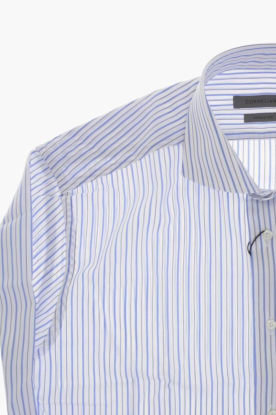  꼬르넬리아니 긴팔 셔츠 27P102 2681280 003 Bianco Blu - CORNELIANI