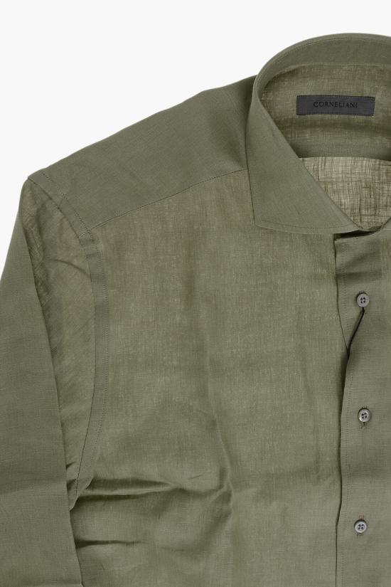  꼬르넬리아니 긴팔 셔츠 27P102 2581648 051 Green - CORNELIANI