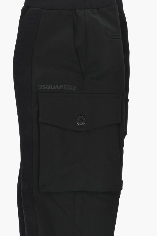  [키즈] 디스퀘어드2 스트레이트 팬츠 DQ2594 D0AA0 DQ900 Black - DSQUARED2