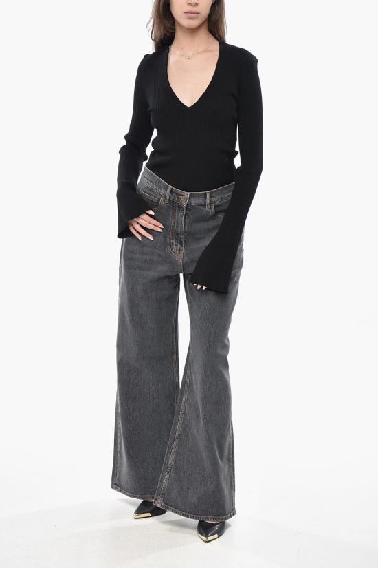  쿠레쥬 바디수트 티셔츠 224MBD072FI0001 9999 Black - COURREGES