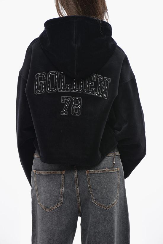  골든구스 후드 티셔츠 GWP02194P00188250345 Black - GOLDEN GOOSE