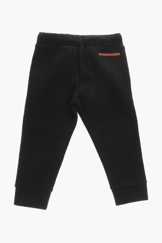  [키즈] 디스퀘어드2 스트레이트 팬츠 DQ2458 D0A9Q DQ900 Black - DSQUARED2