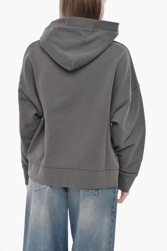  핑코 후드 티셔츠 104623A2DB I63 Anthracite - PINKO