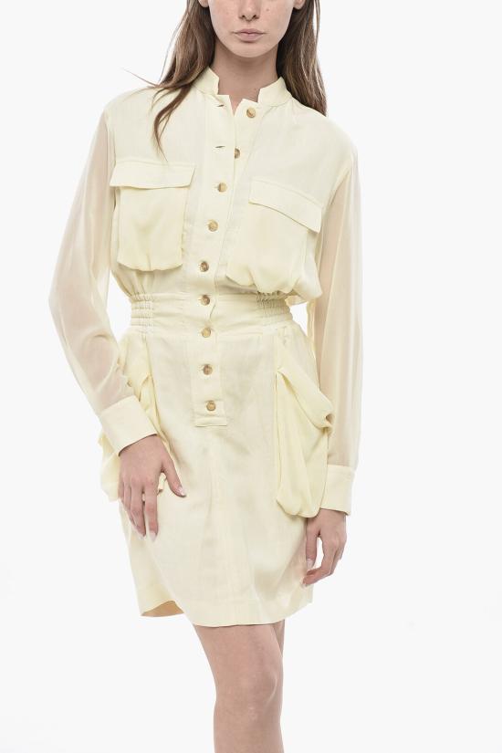  핑코 미디 원피스 105019A2I9 D22 Yellow - PINKO