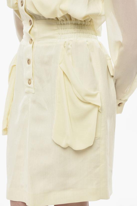  핑코 미디 원피스 105019A2I9 D22 Yellow - PINKO