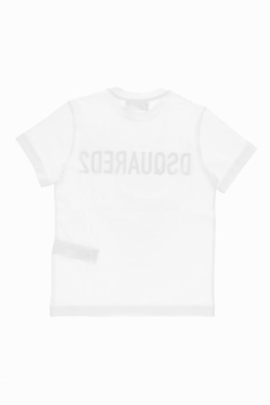  [키즈] 디스퀘어드2 티셔츠 DQ1832 D0A4C DQ100 Black White - DSQUARED2
