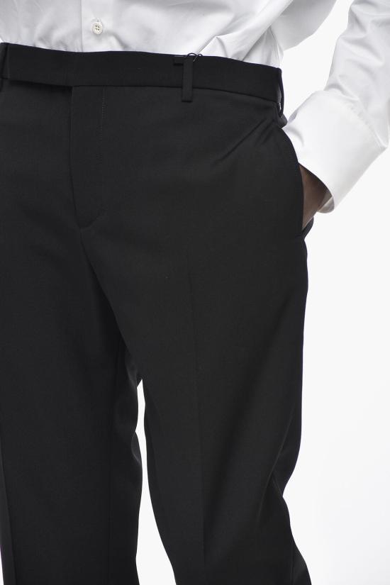  생로랑 스트레이트 팬츠 607843Y512W1000 Black - SAINT LAURENT