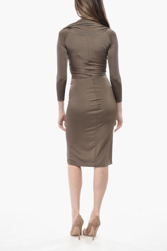  파투 미디 스커트 JE1459973809B Brown - PATOU