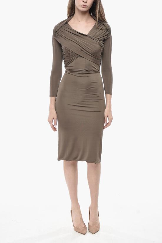  파투 미디 스커트 JE1459973809B Brown