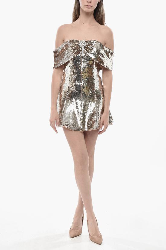  셀프 포트레이트 숏 원피스 RS25971SGD GOLD