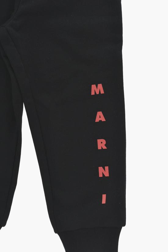  [키즈] 마르니 트레이닝/조거 팬츠 M01218 M00NF 0M900 Black - MARNI