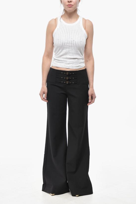  베르사체 스트레이트 팬츠 77HAA116 N0394 899 Black - VERSACE