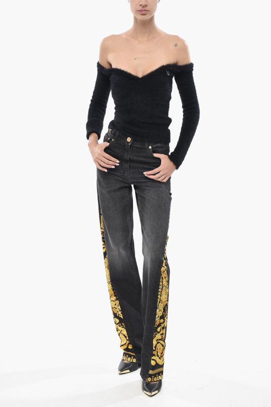 베르사체 데님 팬츠 1016258 1A11635 6D100 Black - VERSACE