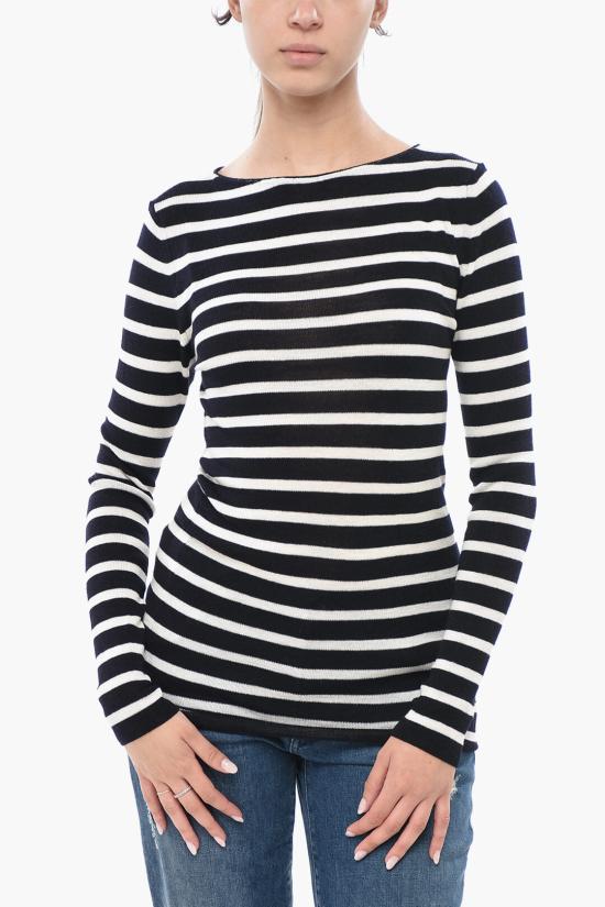  발렌티노 가라바니 스웨터 5B3KC58U8R2 671 Bianco Blu