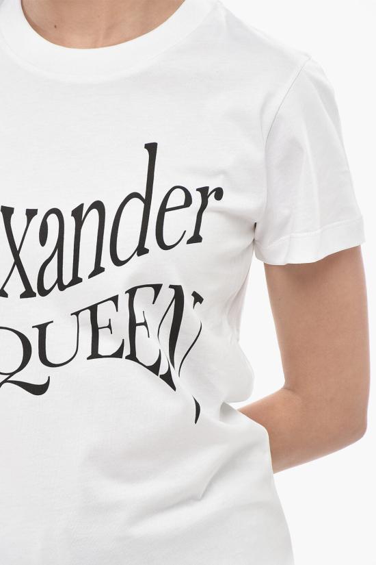  알렉산더 맥퀸 반팔 티셔츠 781403 QZALT 0900 White - ALEXANDER MCQUEEN