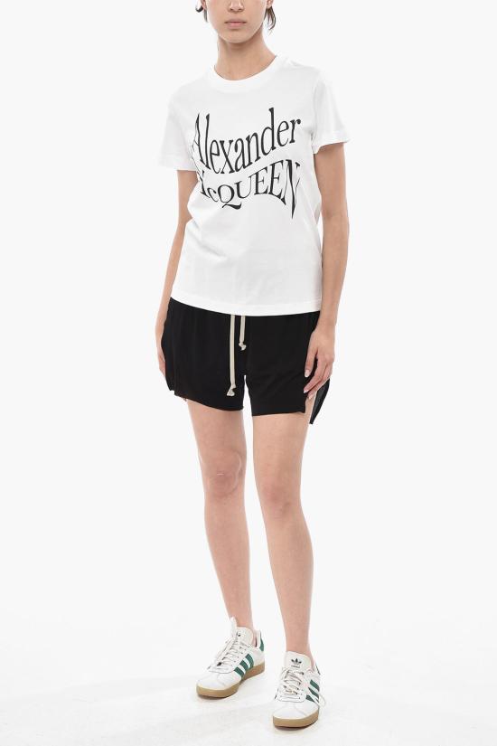 알렉산더 맥퀸 반팔 티셔츠 781403 QZALT 0900 White - ALEXANDER MCQUEEN