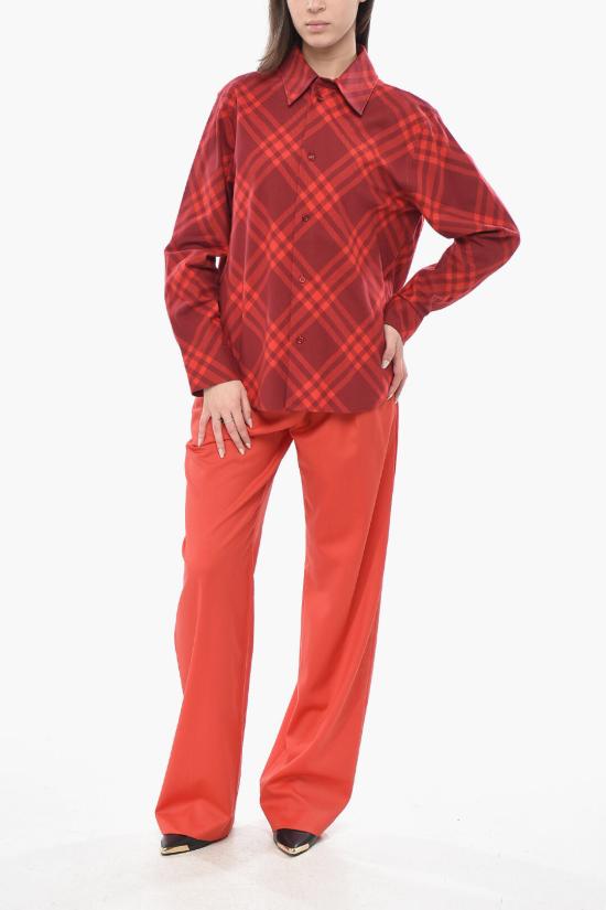  버버리 셔츠 8077672 B7338 Red - BURBERRY