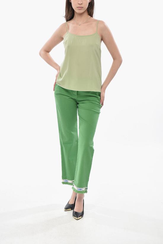  에르마노 설비노 민소매 티셔츠 D462L754VKX56310 Green - ERMANNO SCERVINO