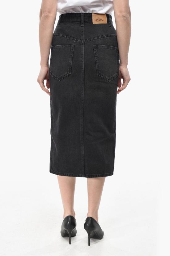  이자벨마랑 데님 스커트 JU0073FB B3H02E FADED BLACK - ISABEL MARANT