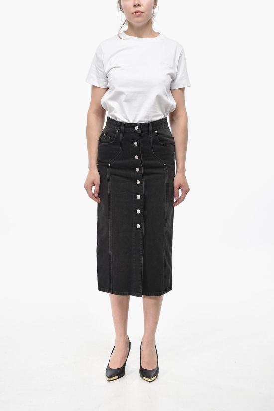  이자벨마랑 데님 스커트 JU0073FB B3H02E FADED BLACK - ISABEL MARANT