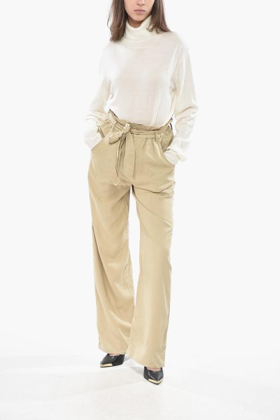  이자벨마랑 스트레이트 팬츠 PA0367FA B3H01E LIGHT KHAKI Beige - ISABEL MARANT