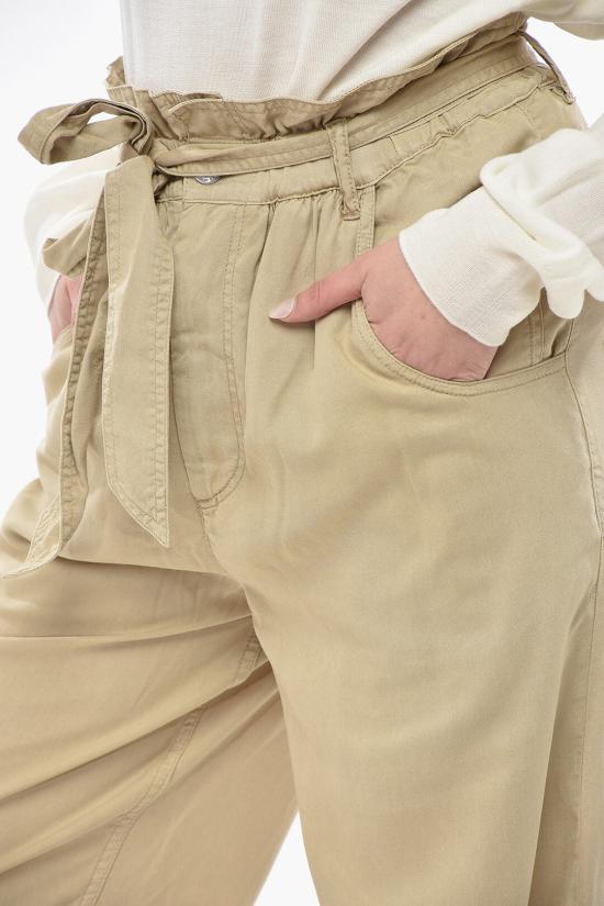  이자벨마랑 스트레이트 팬츠 PA0367FA B3H01E LIGHT KHAKI Beige - ISABEL MARANT